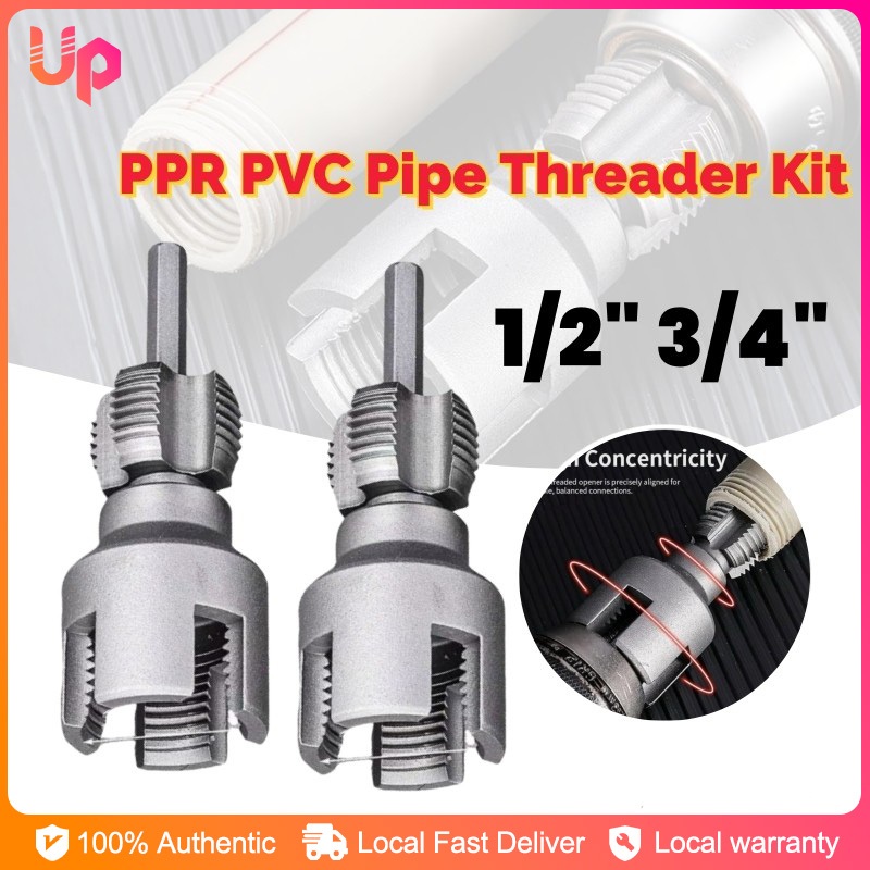 PVC Pipe Threader Set Manual Internal External Threading Tool for ...