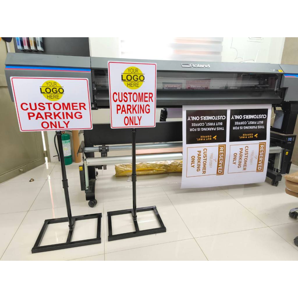 Parking Signage with stand Detachable Customize signage any of your ...
