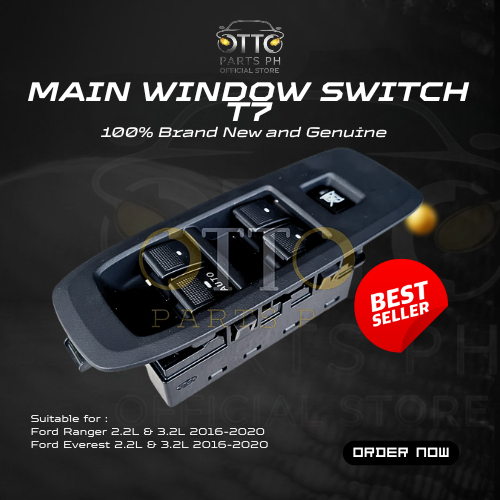 [GENUINE] Main Window Switch Driver Side T7 For Ford Ranger [2016-2020 ...