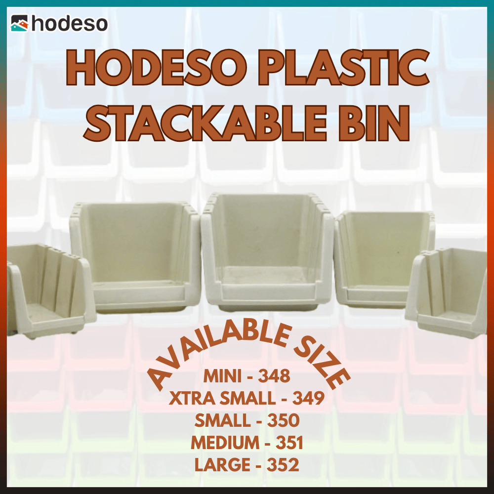 Hodeso Storage Box Organizer Plastic – Durable Stackable Bin for Home ...