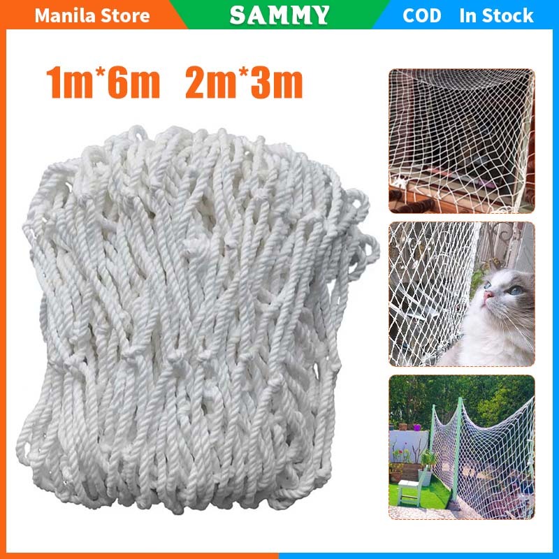 1x6m 2x3m Safety Net Construction Site Anti-Fall Net For Railing Stairs ...