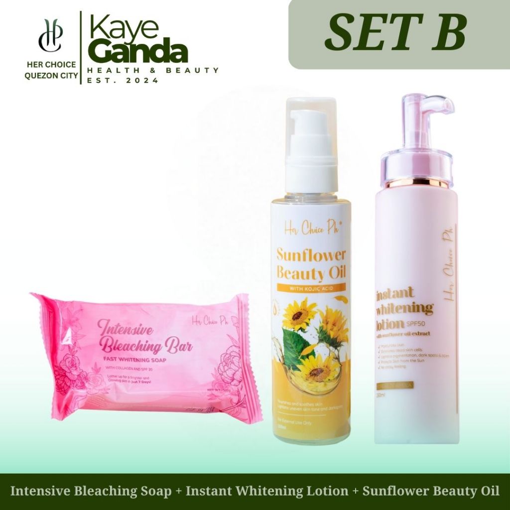 Her Choice Ph SET B: Whitening Bundle for Lactating Moms (IBB ...