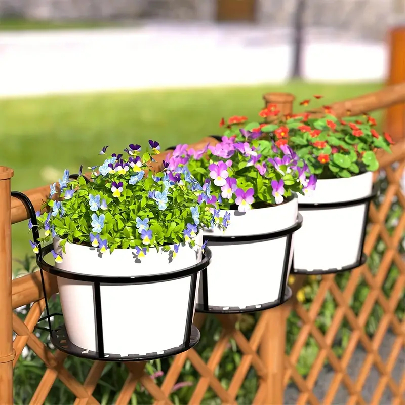 6PCS Thicken Plant Stand Iron Racks Balcony Flower Pot Plant Rack ...