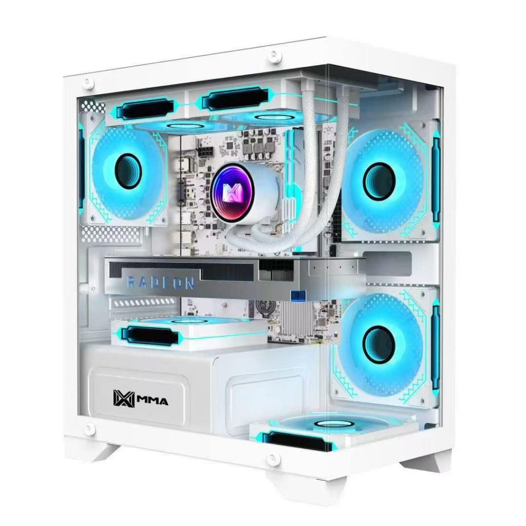 MMA SR-68 PC Case | 3 RGB Fans Included | M-ATX Gaming Casing ...