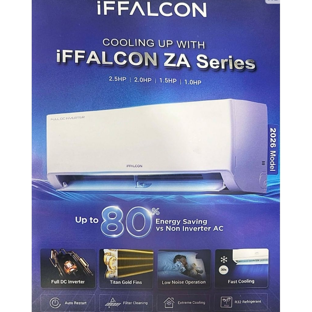 iFFALCON Titan Gold ZA Series 2026model 1HP to 2HP FULL DC INVERTER ...