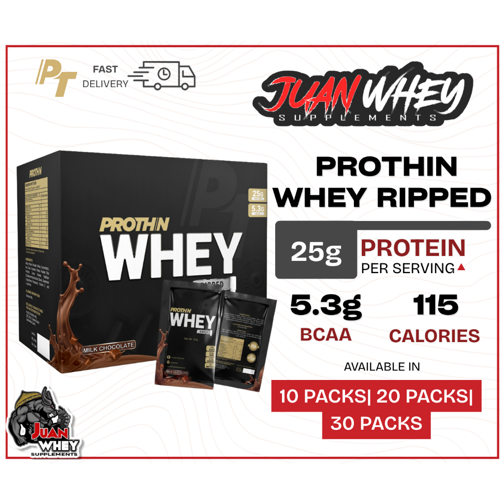 PROTHIN WHEY RIPPED - 30 SACHETS | 20 SACHETS | 10 SACHETS | Shopee ...