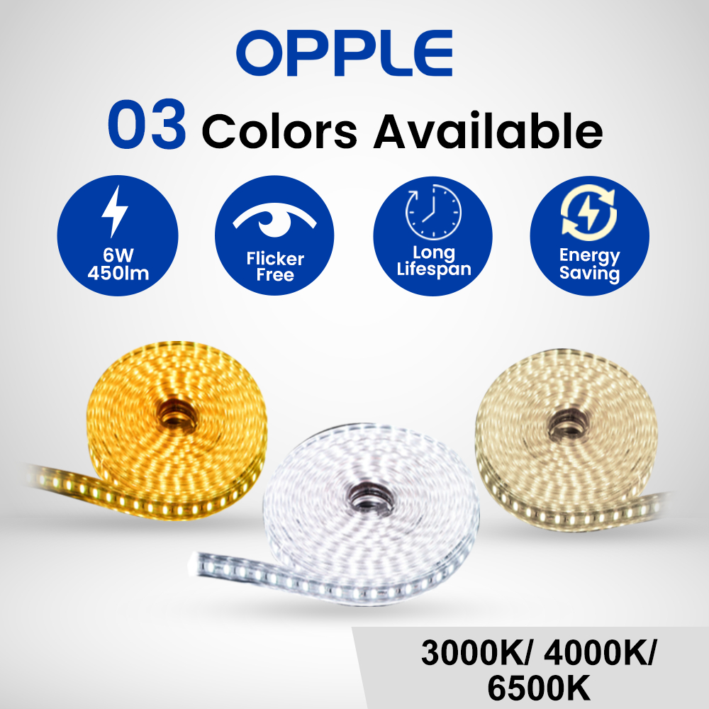 OPPLE LED StripLight 6 Watts Warmwhite/CoolWhite/Daylight Available in ...