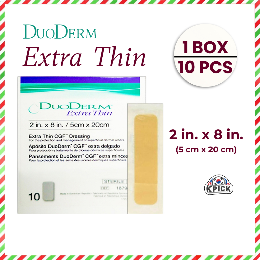DuoDerm Extra Thin 2x8 inch / 5x20 cm / 10PCS Hydrocolloid Dressing |  Shopee Philippines