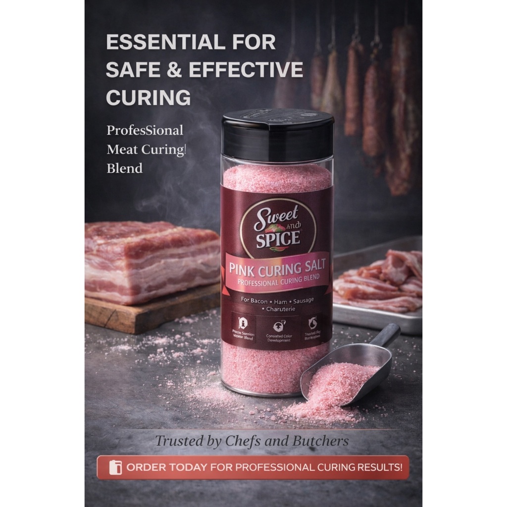 Pink Curing Salt Professional Meat Cure Blend for Bacon Ham Sausage ...