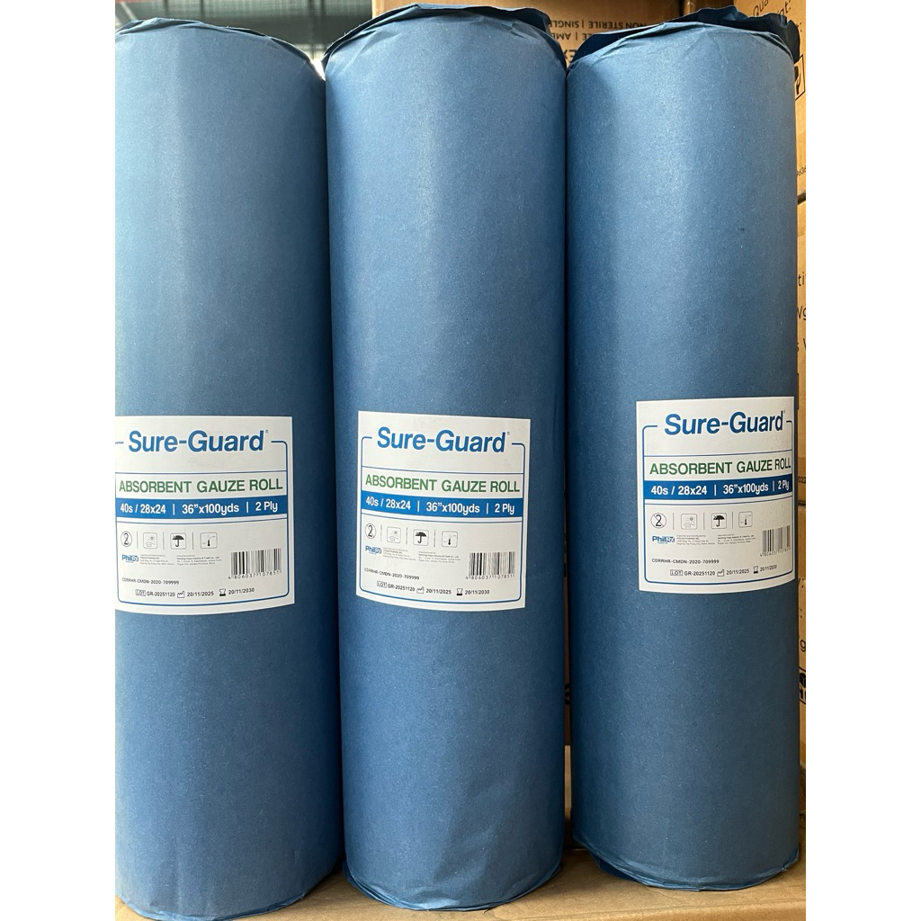 GAUZE ROLL SURE-GUARD 28x24 | 36”x100yrds | Ply | ROSE-MED MEDICAL ...