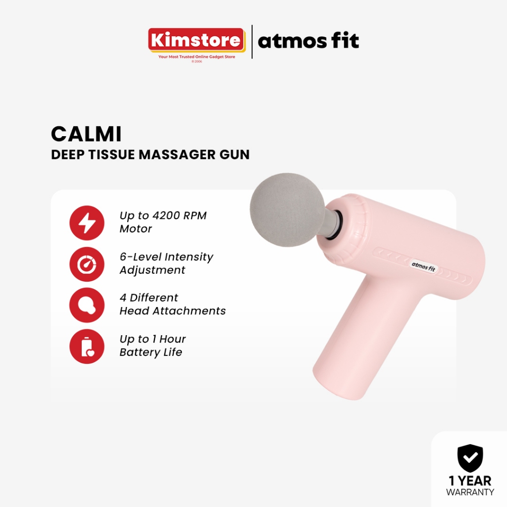 Atmos Fit Physiocare Calmi Deep Tissue Massager Gun | Shopee Philippines