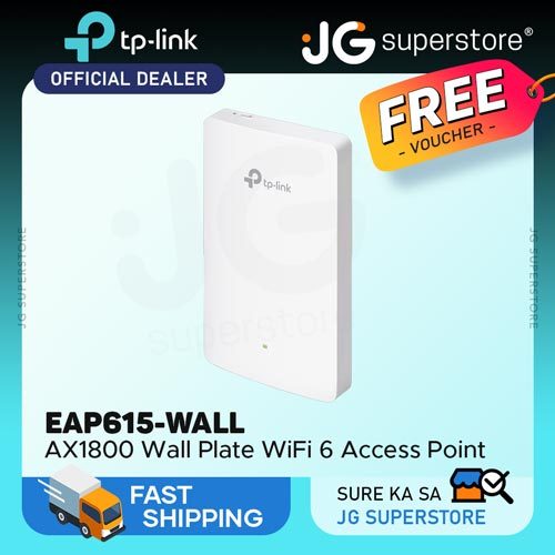 TP-Link EAP615-Wall AX1800 Wall Plate WiFi 6 Access Point with ...
