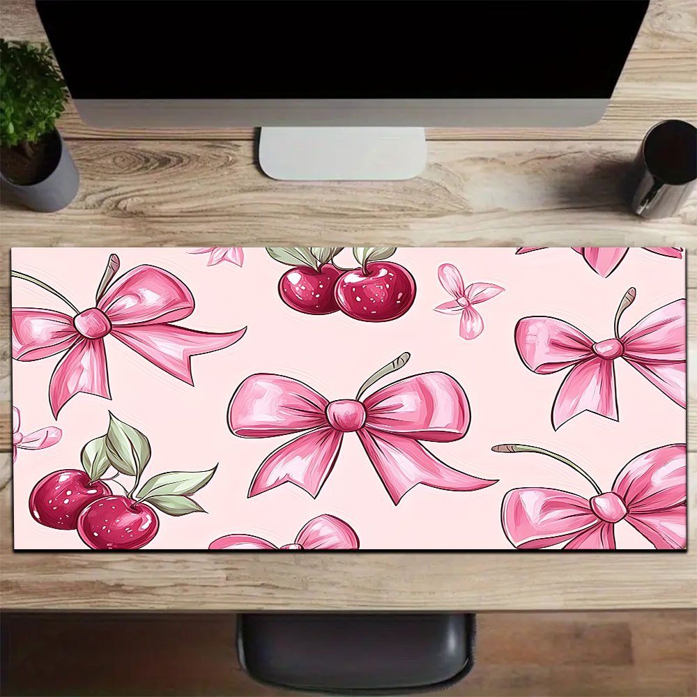 1pc Bow Cherry Large Mouse Pad computer mat Desk Mat keyboard mat ...