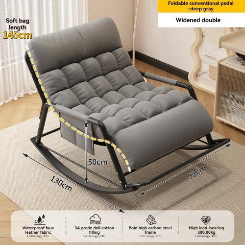 Double Lazy Rocking Chair Ultra Comfortable Recliner Sofa for Living ...