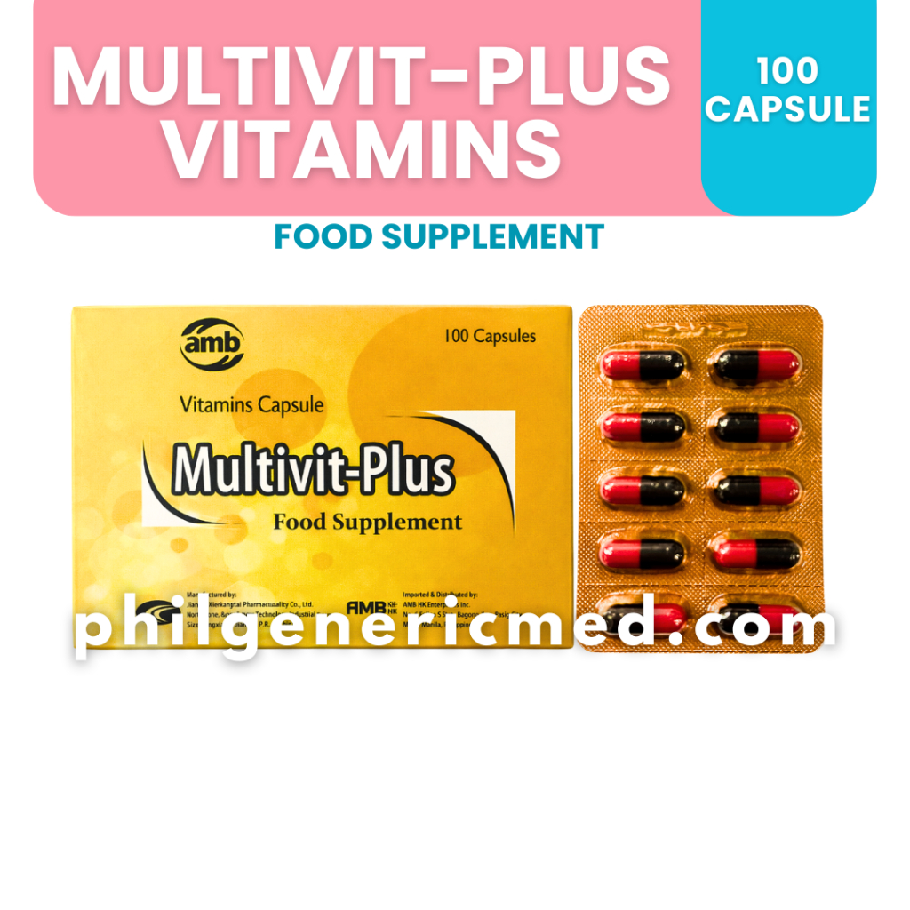 MULTIVIT-PLUS Vitamins Food Supplement (100 Capsule) | Shopee Philippines