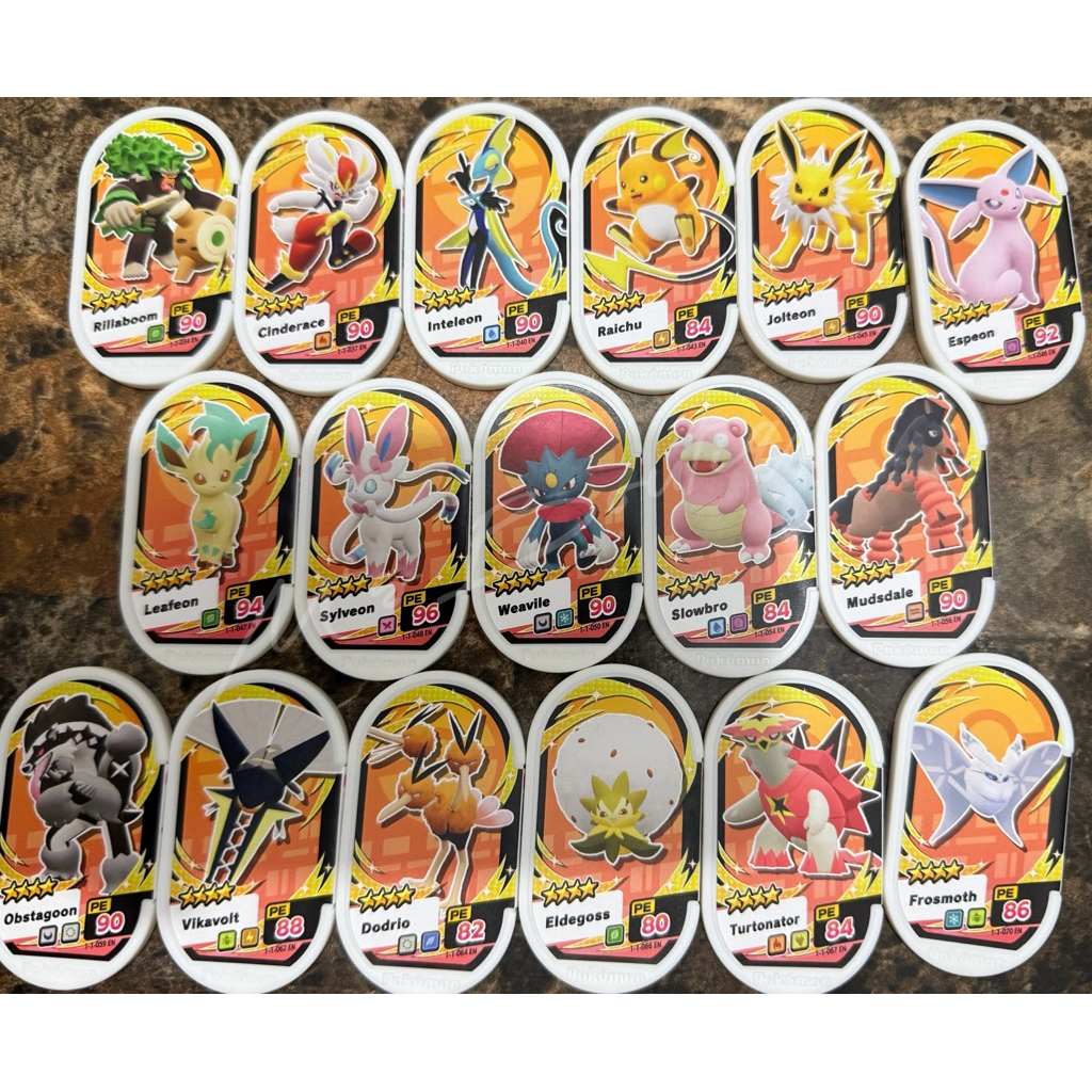 Authentic Pokemon Mezastar Stardust Version 1 - 4 Star Tags | Shopee ...