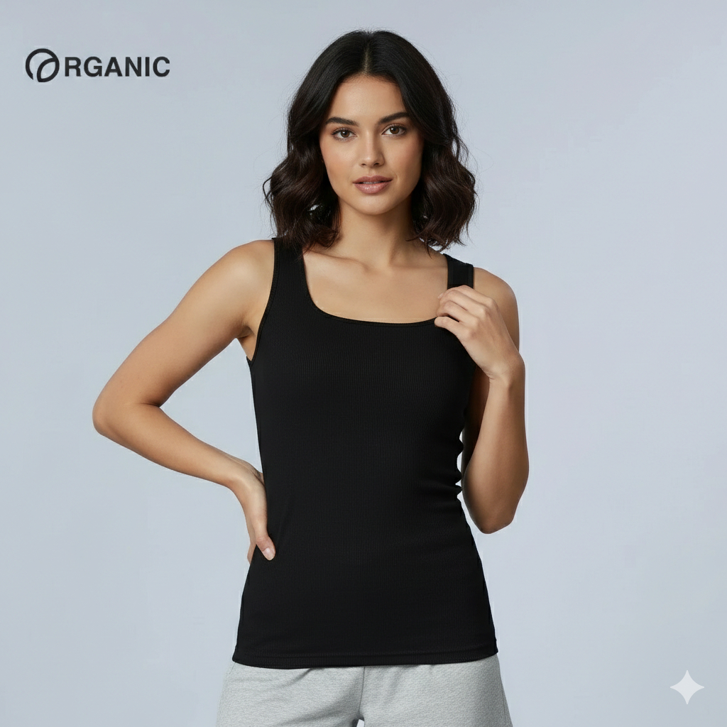 Organic Ladies Ribbed Sando Tops for Women Tank Top Sando for Women ...
