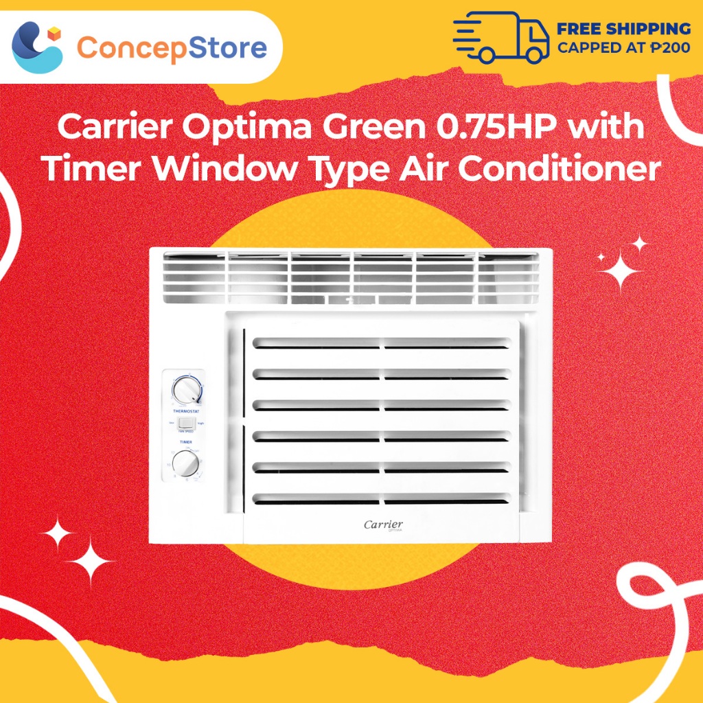 Carrier Optima Green 0.75HP with Timer Window Type Air Conditioner ...