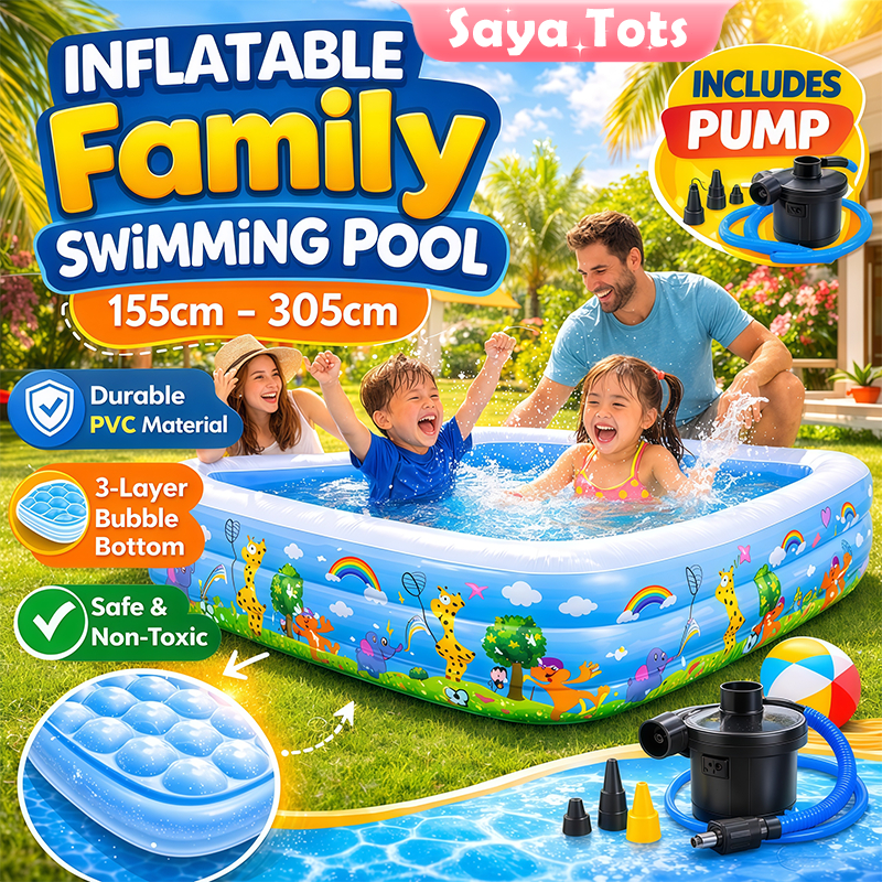 Inflatable Swimming Pool Kids Swimming Pool Baby Swimming Pool Air Pump ...