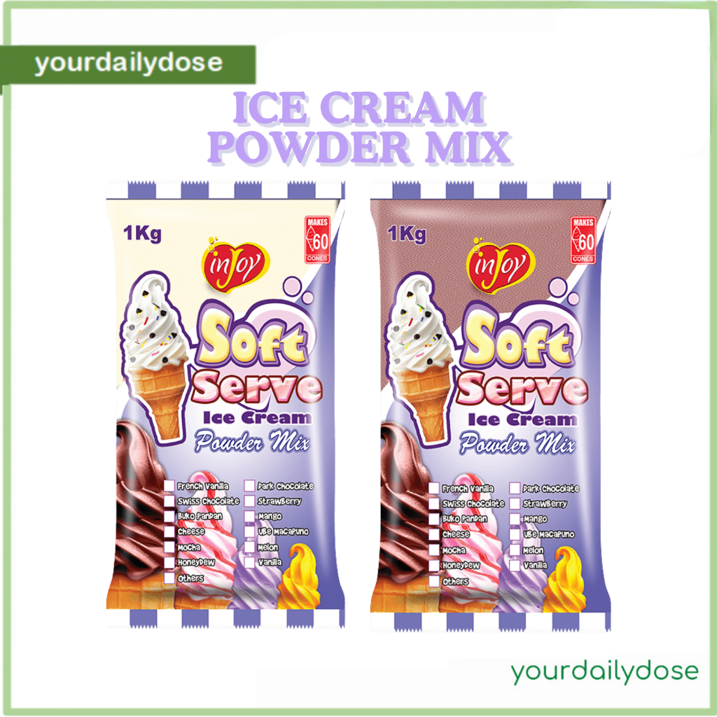 inJoy Soft Serve Ice Cream Powder Mix 1KG | Shopee Philippines