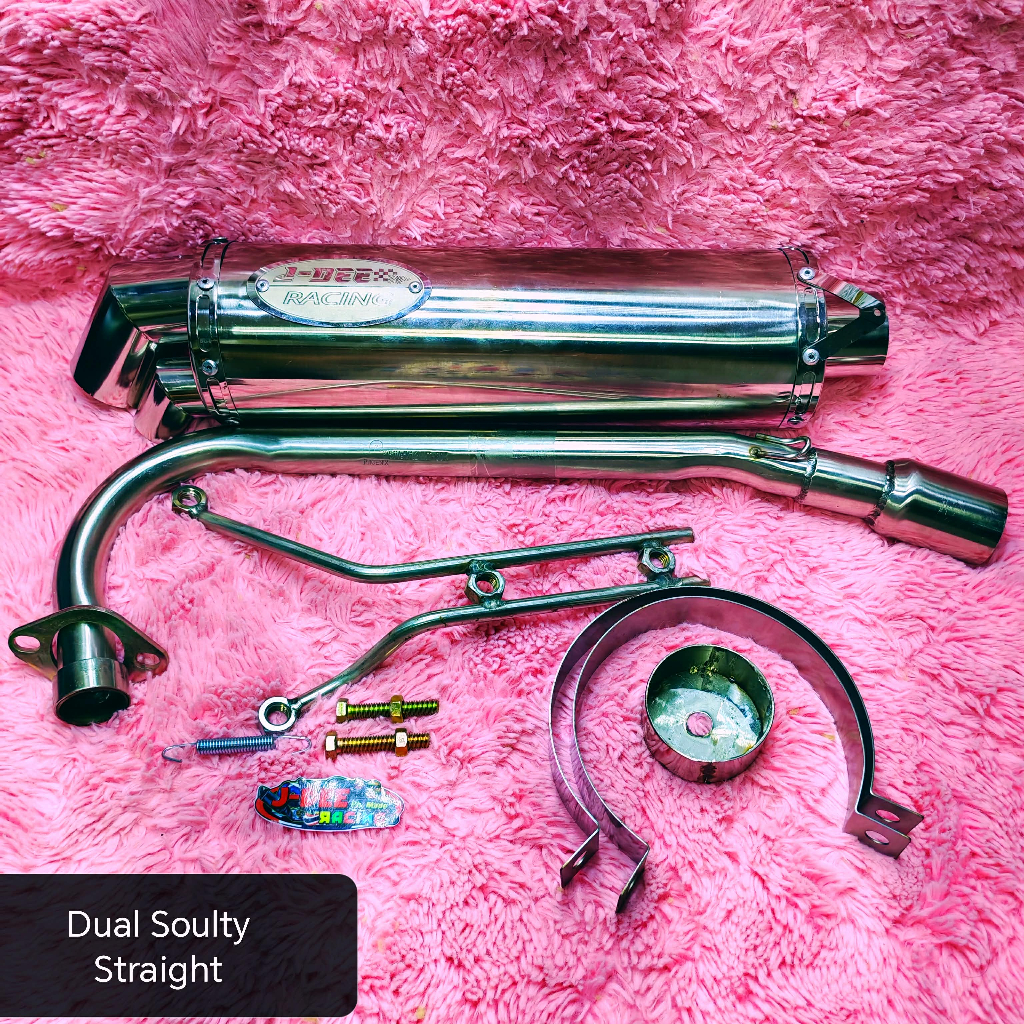 JDEE RACING DUAL TIP POWER PIPE | Shopee Philippines