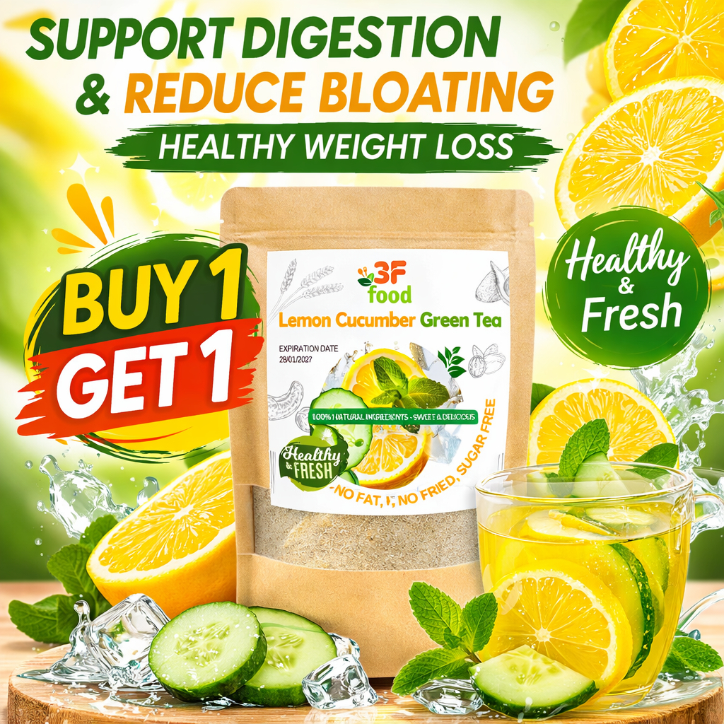 BIG SALE- Lemon Cucumber Green Tea Powder – Digestion & Reduce Bloating ...