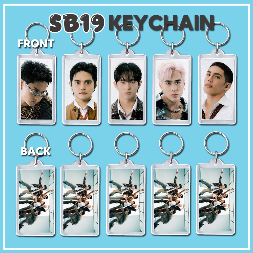 5 PCS. SB19 Acrylic Keychain (Ken Stell Justin Josh Pablo) with ...