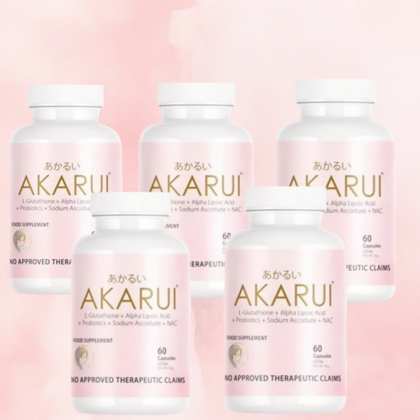 AUTHENTIC AKARUI JAPAN WHITENING GLUTATHIONE With COLLAGEN And VITAMIN C  And ALPHA LIPOIC ACID | Shopee Philippines