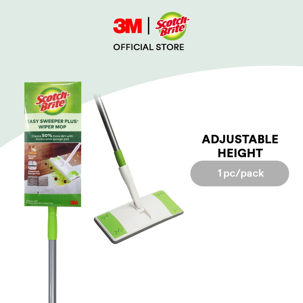 3M™ Scotch-Brite® Easy Sweeper Plus+ Mop 1pc/pack - 360° Rotating Dry ...