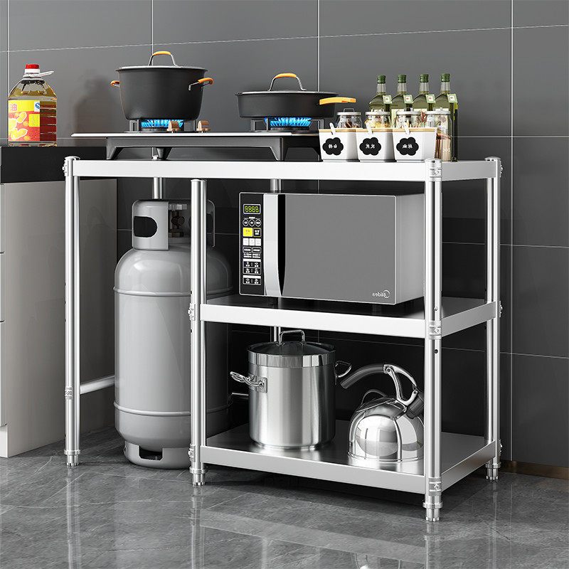 Gas Stove Stand Stainless Gas Rack Stove Rack Kitchen Organizer Rack ...