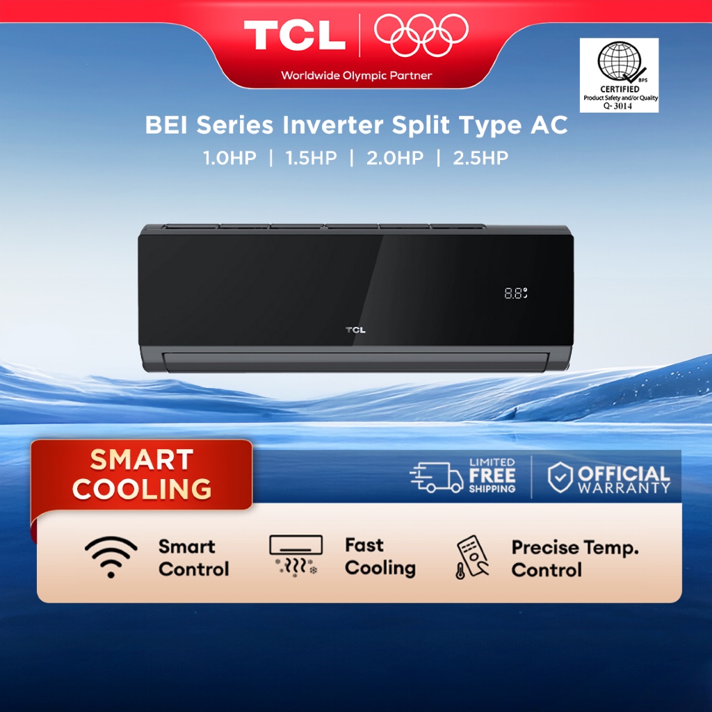 TCL Aircon CSA/BEI CoolPro Fast Cooling , Smart Control (IoT) , Precise ...