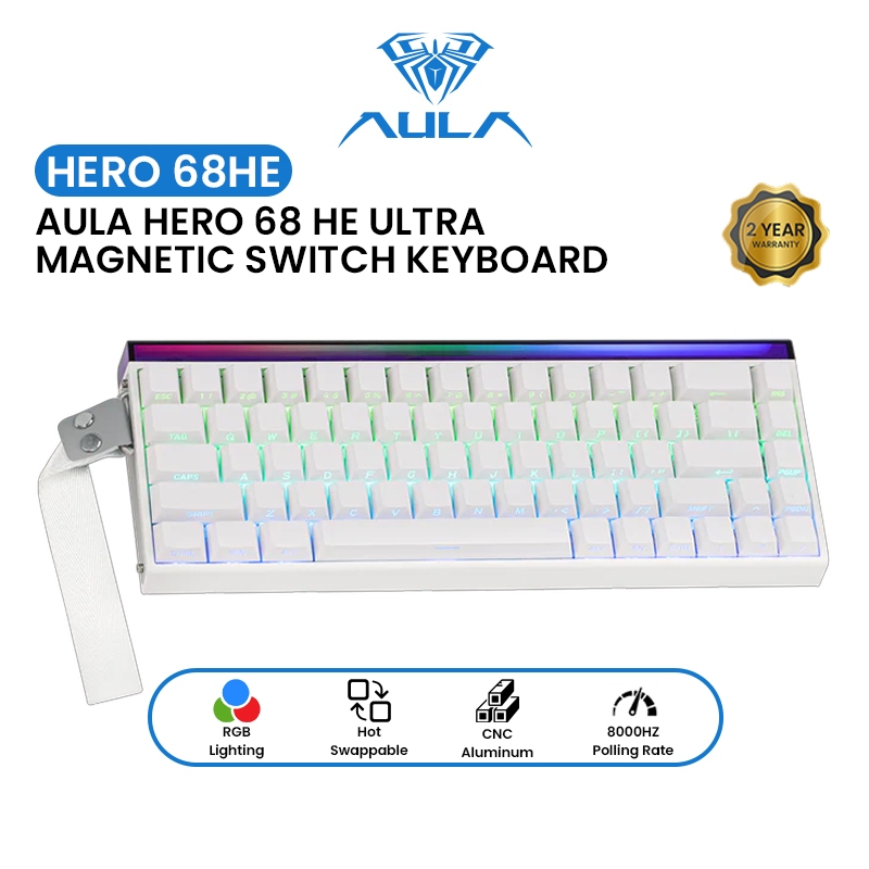 AULA HERO 68HE Magnetic RT Mechanical Keyboard 68Keys Wired RGB Hot ...
