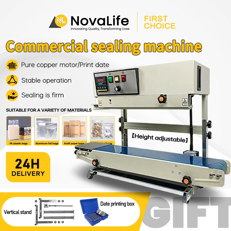 750W Automatic Continuous Sealing Machine Commercial One-Click Electric ...