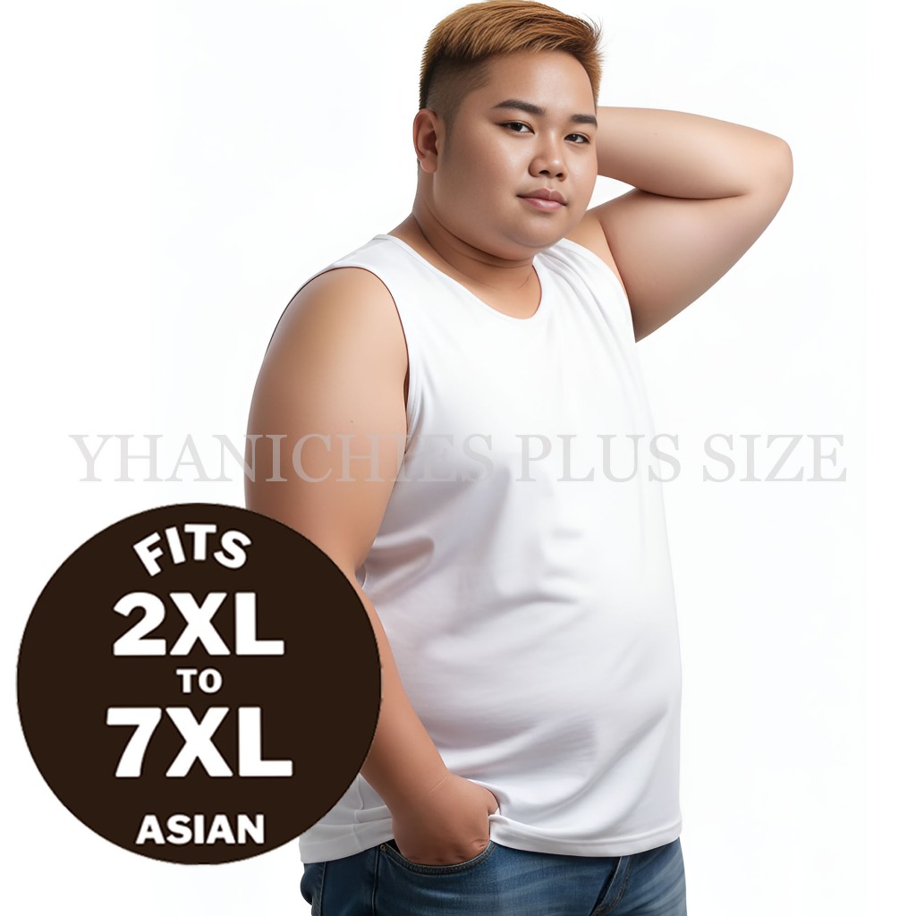 YHANICHIE: PLUS SIZE Sando for Men & Women | Cotton Spandex Unisex ...
