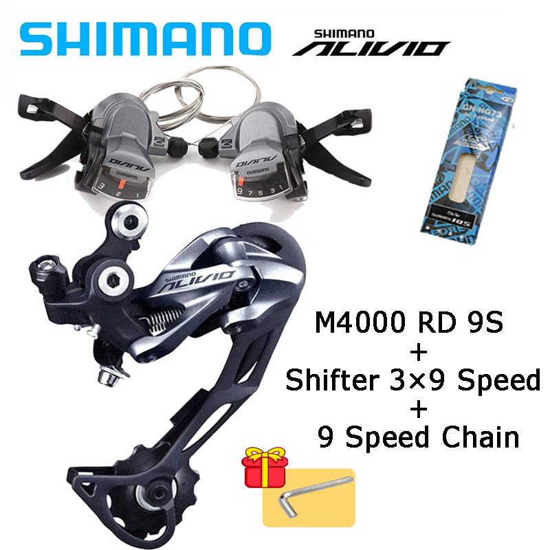 SHIMANO ALIVIO M4000 3×9s Shimano Alivio M4000 MTB Bike 3×9 Speed Groupset FD-M4000 RD-M4000