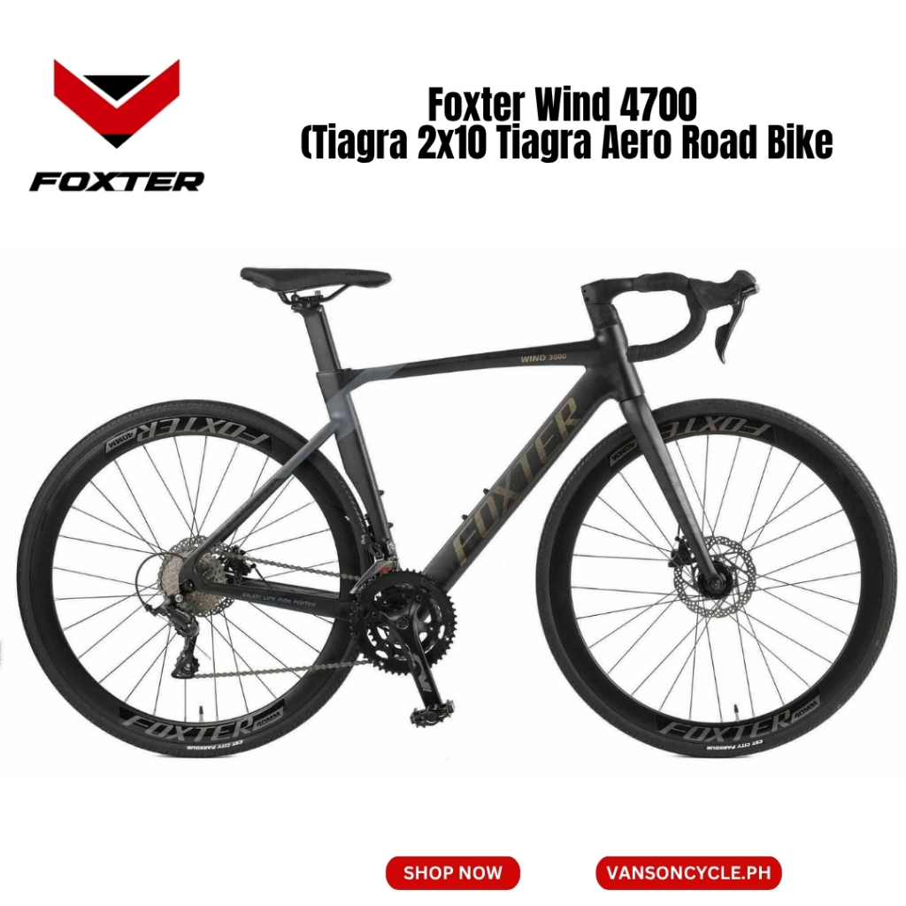 Foxter Wind 4700 (Tiagra 2x10 Tiagra Aero Road Bike | Shopee Philippines