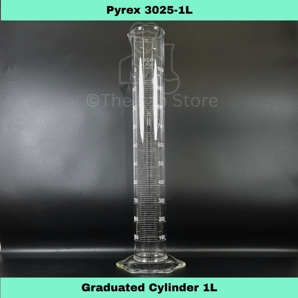 1L PYREX Graduated Cylinder, Glass | Shopee Philippines