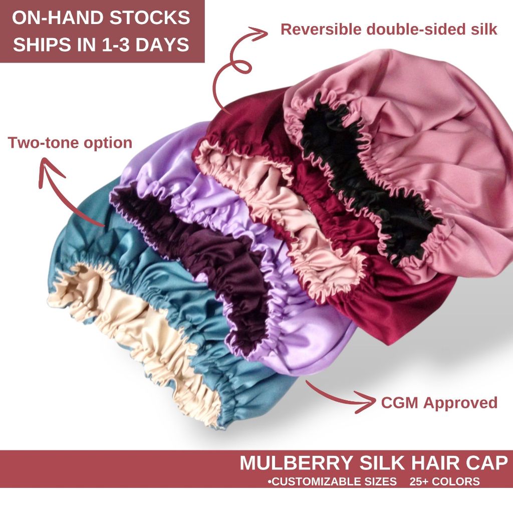 Le Soir Mulberry Silk Sleeping Hair Cap Silk Hair Cap Bonnet