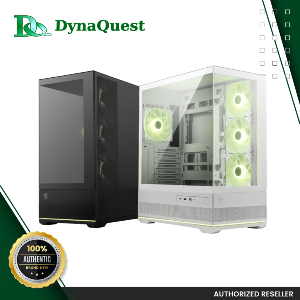 MSI MAG Pano 110R PZ Micro-ATX Mid Tower Tempered Glass Gaming Case ...