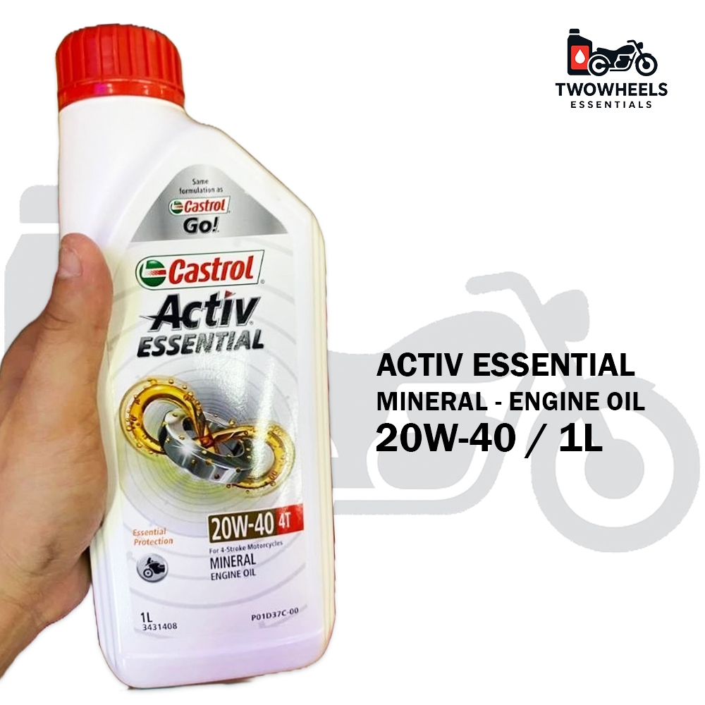 TWO WHEELS ESSENTIALS - ACTIV ESSENTIAL MINERAL ENGINE OIL 20W - 40 / 1 ...