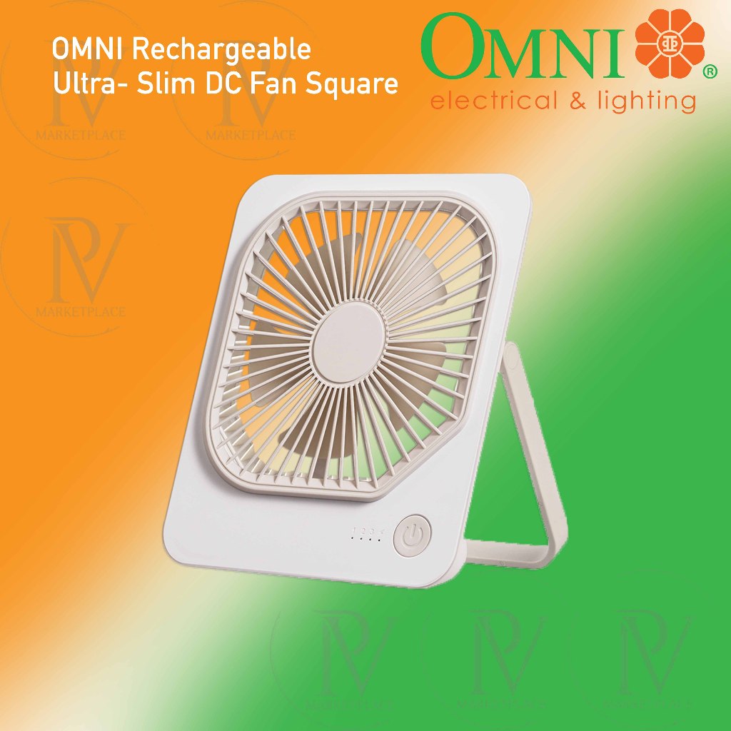 OMNI Rechargeable Ultra-Slim DC Fan Square- RDF-S100 | Shopee Philippines
