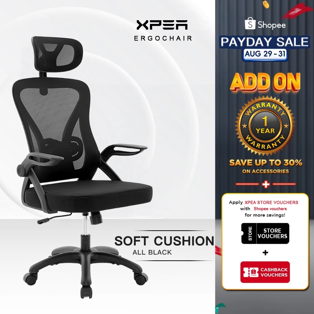 Xpea Home With Adjustable Armrests Ergonomic Chair High Back Suitable ...