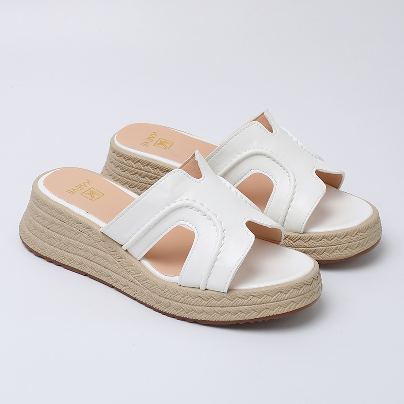 「KAEVE」2 INCH Platform Wedge Sandals Leather Beach Breathable ...