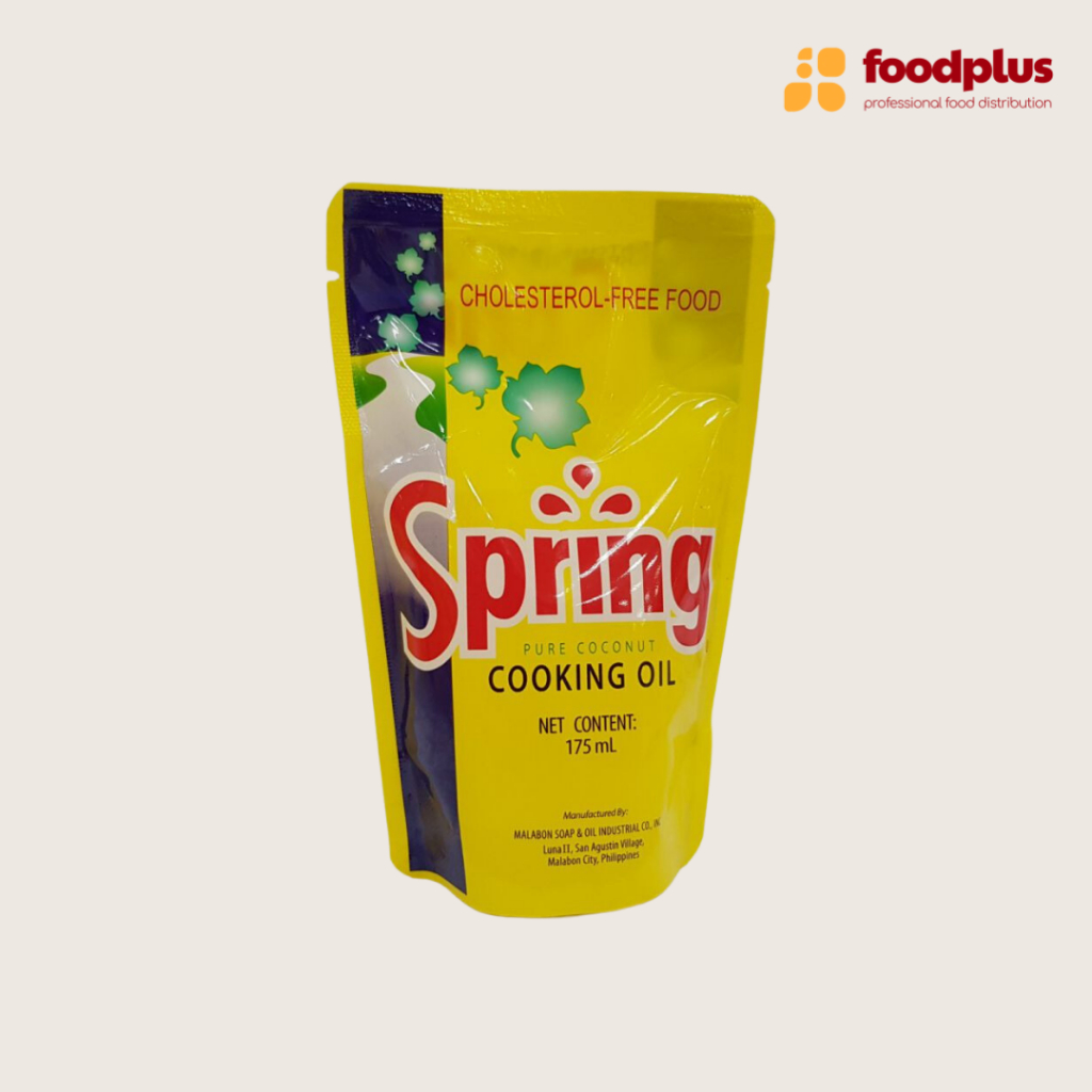 Spring Pure Coconut Cooking Oil 175ml NWT Pouch | Shopee Philippines