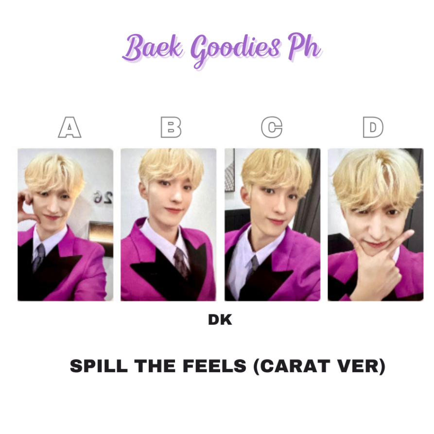 Seventeen Spill the Feels [Carat ver] Official Photocards | Shopee