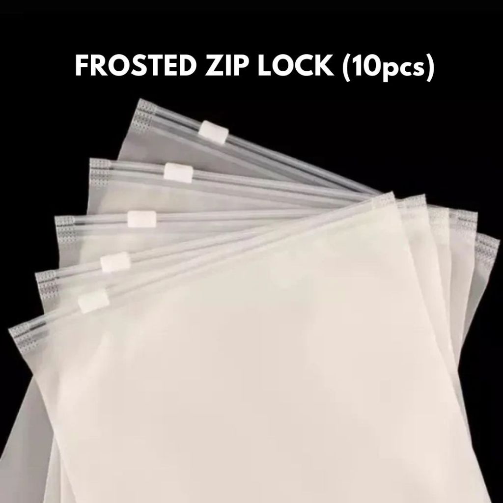 10pcs Zip Lock Pouch Packaging for Clothes [Frosted Matte] Resealable ...