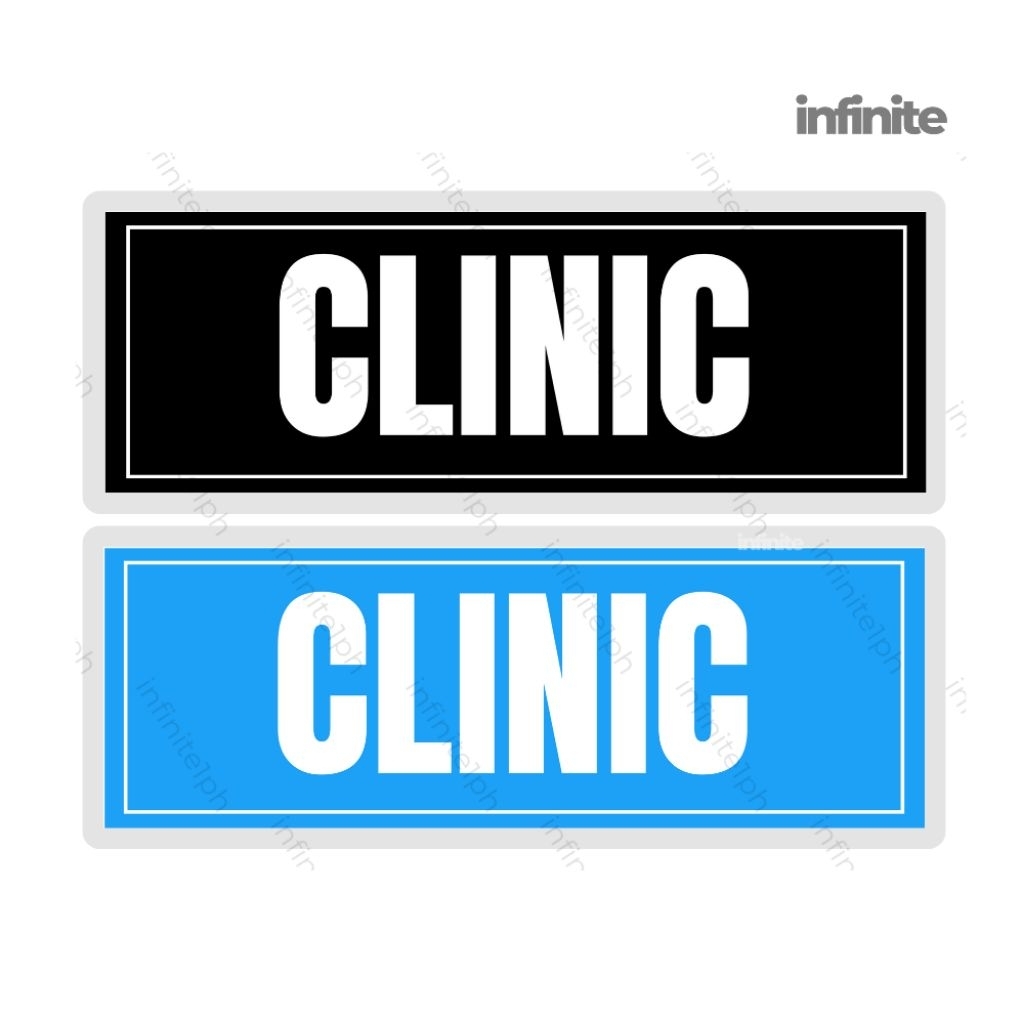 Clinic Sign - Laminated Signage 4 x 11 inches | Shopee Philippines