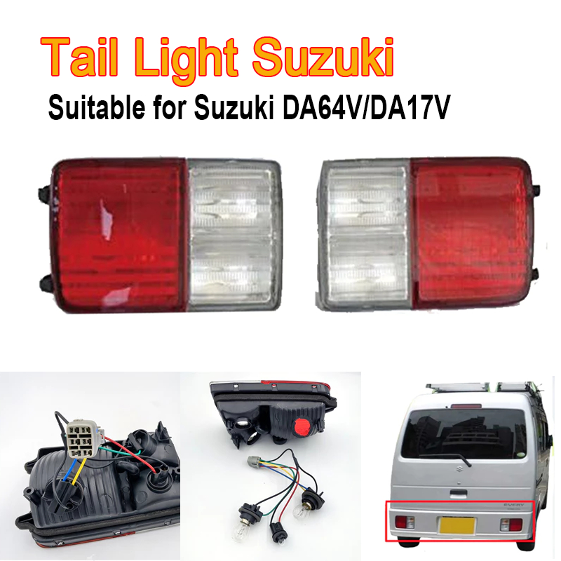 Suzuki DA17V DA64V Tail Lights Waterproof LED Rear Lamps Simple Plug ...