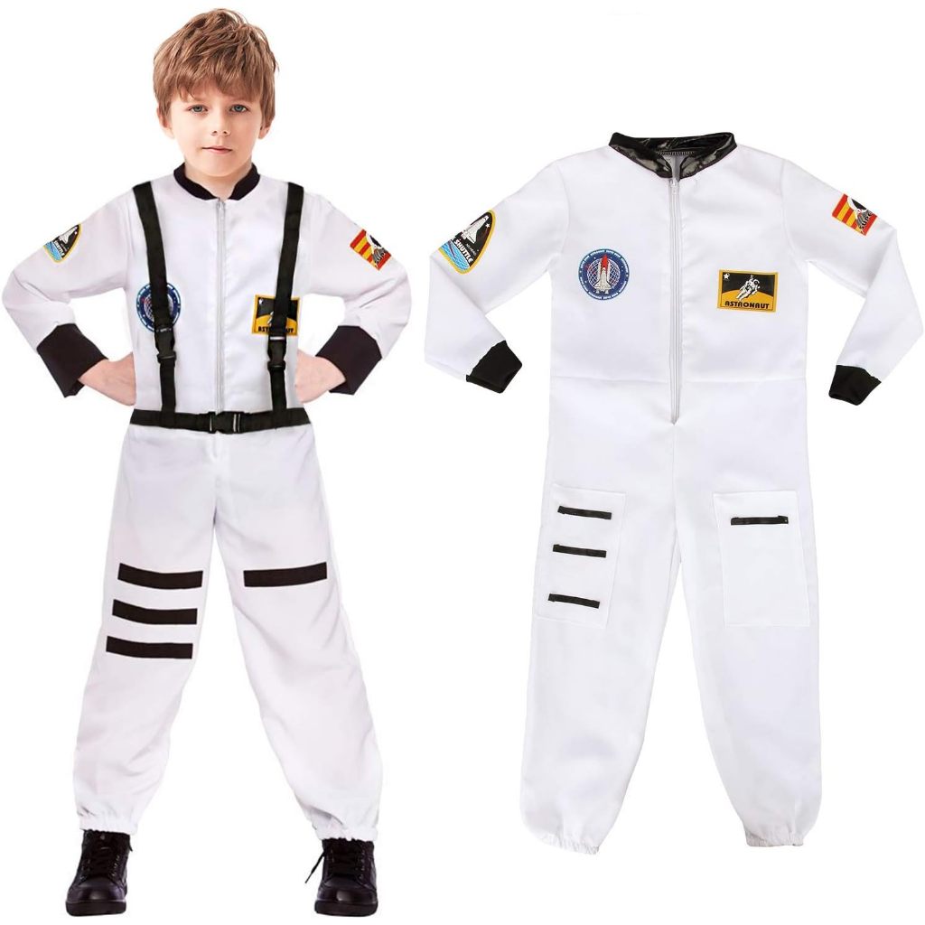 Astronaut Little Space Explorer Rocket Ship Costume Party Outfit Kids ...