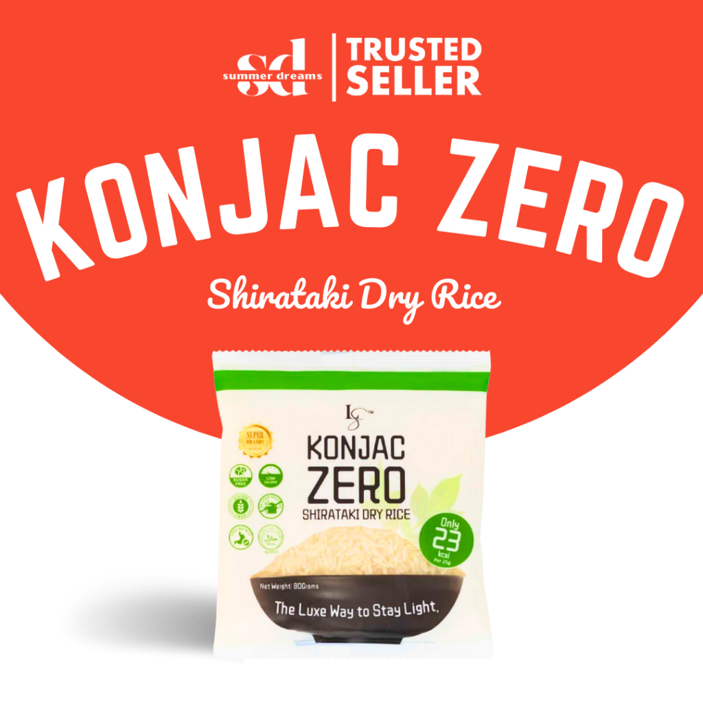 LUXE SLIM Konjac Zero Shirataki Rice 80g – Zero Sugar, Low Calorie ...